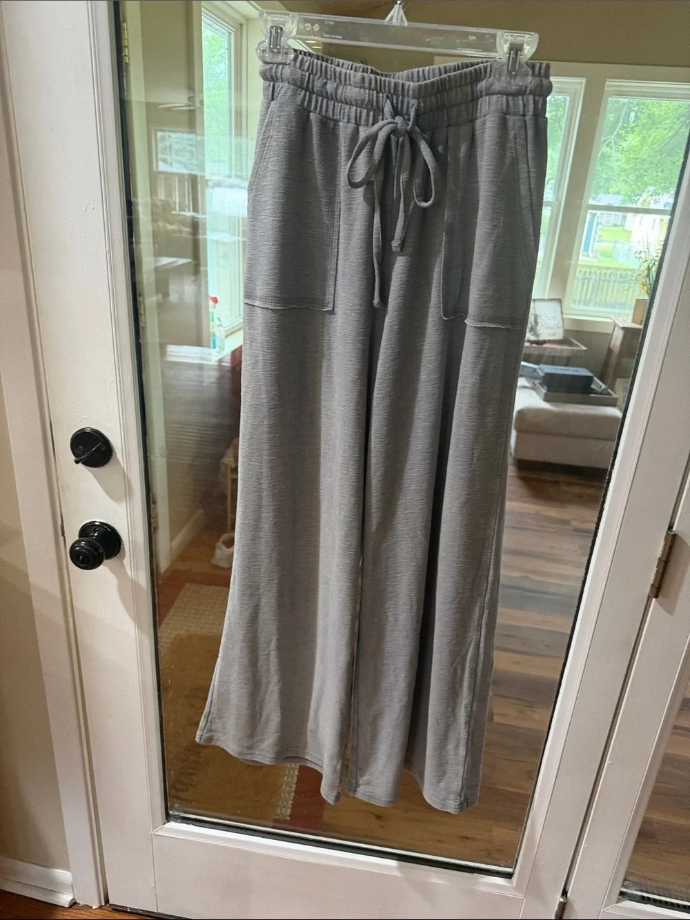 Oversize Zenana 2 piece outfit light gray - Picture 4 of 10